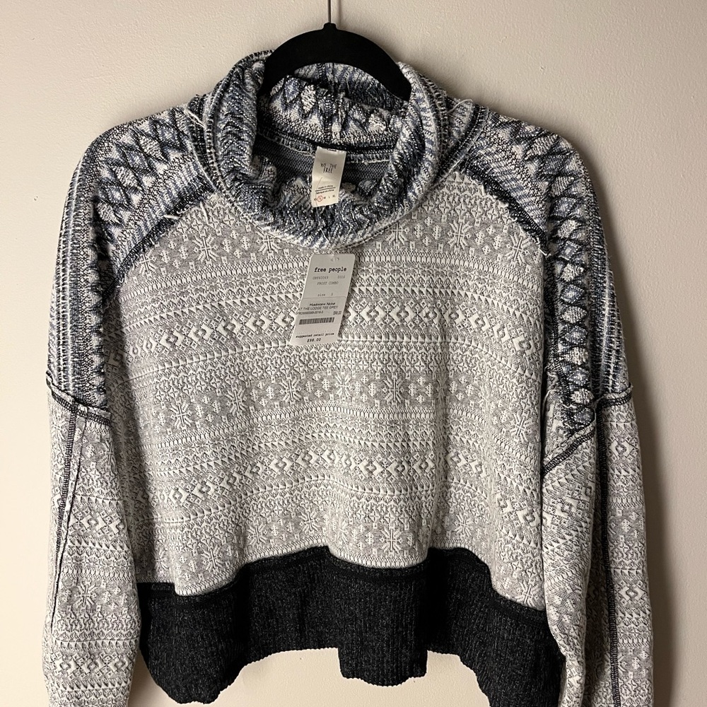 We the Free/Free People Turtleneck Crop Sweater